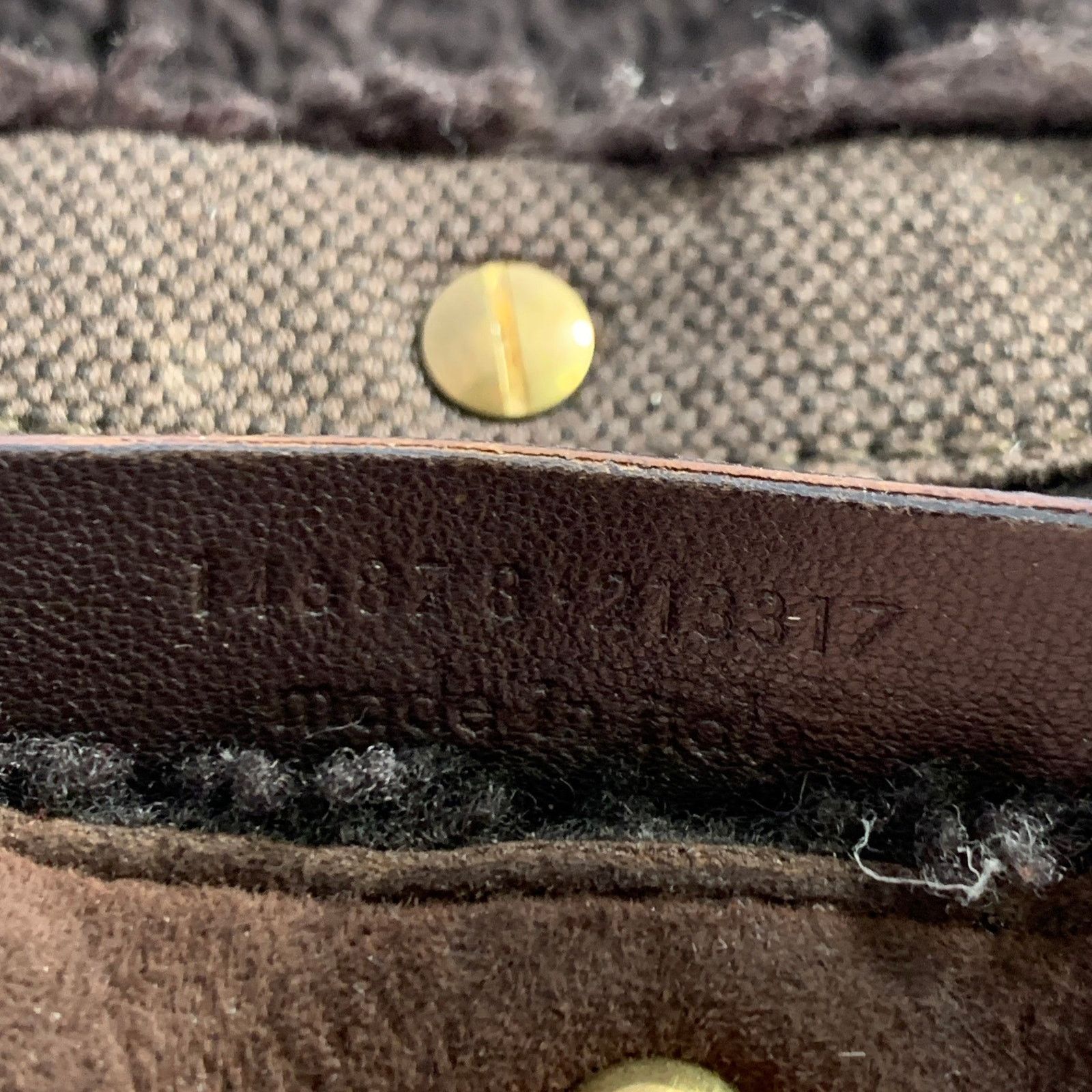Yves Saint Laurent YVES SAINT LAURENT Brown Shearling Leather Shoulder Handbag Size ONE SIZE - 8 Thumbnail