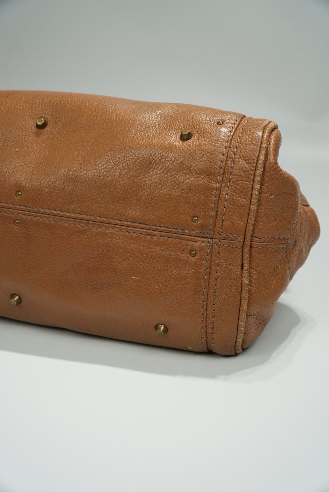 Chloe Chloe Paddington Shoulder Bag Leather Brown Gold Size ONE SIZE - 8 Thumbnail