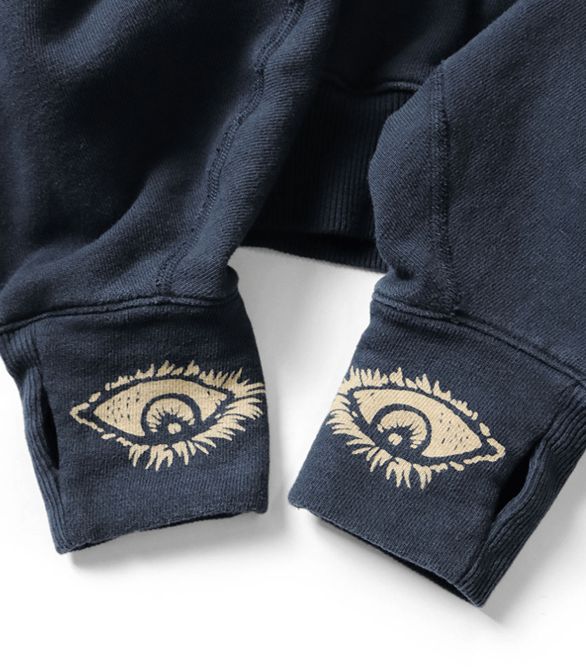 Kapital Lined Devil Hooded Hoodie (SPEAKEASY College pt) Size US L / EU 52-54 / 3 - 6 Thumbnail