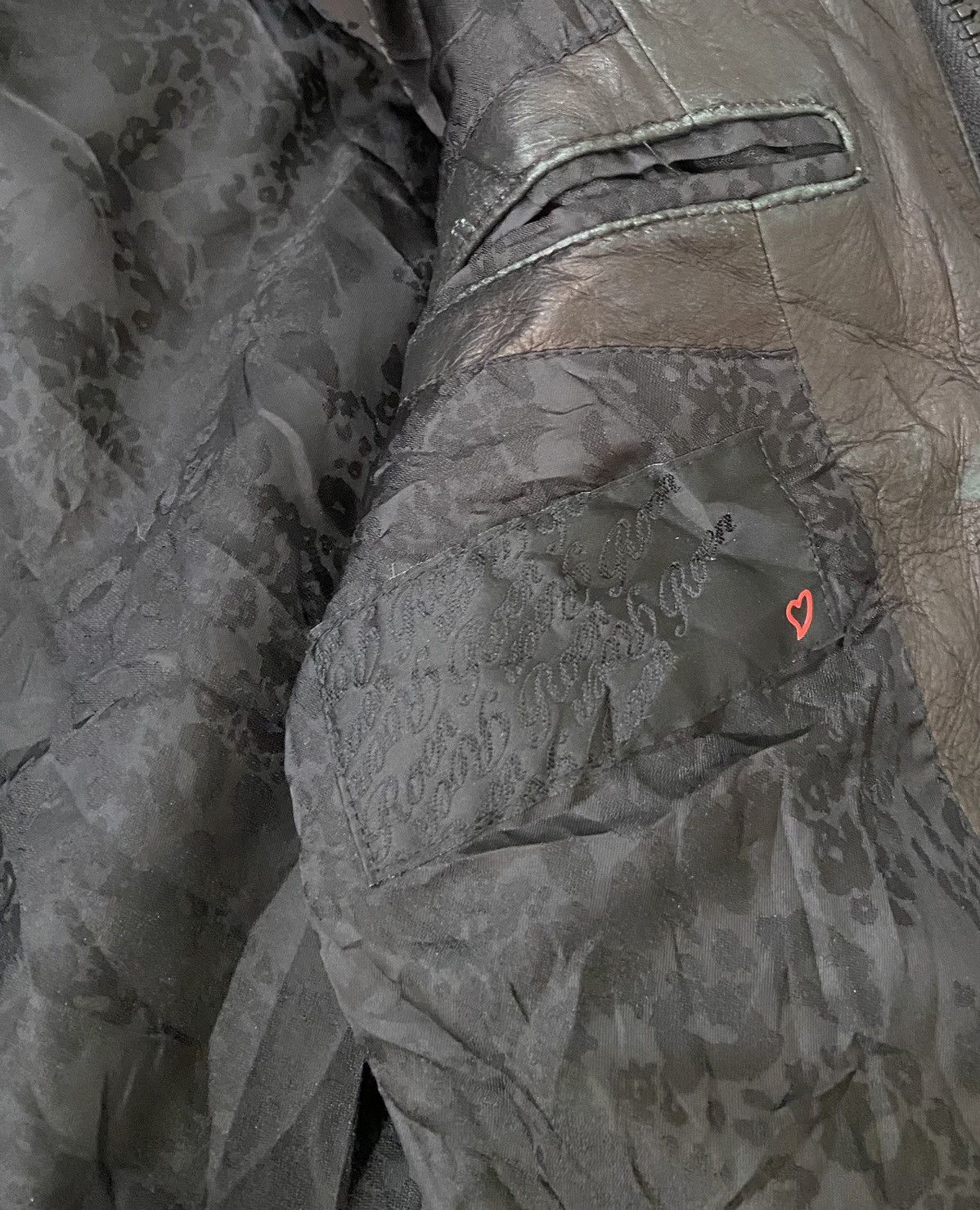 Leather × Mastermind Japan × Roen CRAZY RARE ROEN MASTERMIND BIKER LEATHER JACKET Size US S / EU 44-46 / 1 - 12 Thumbnail