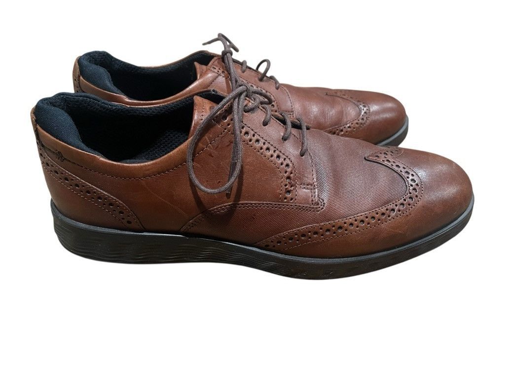 Ecco ECCO Lite Hybrid Leather Brogue Oxford Shoes Size 10 Brown Size US 10 / EU 43 - 2 Thumbnail