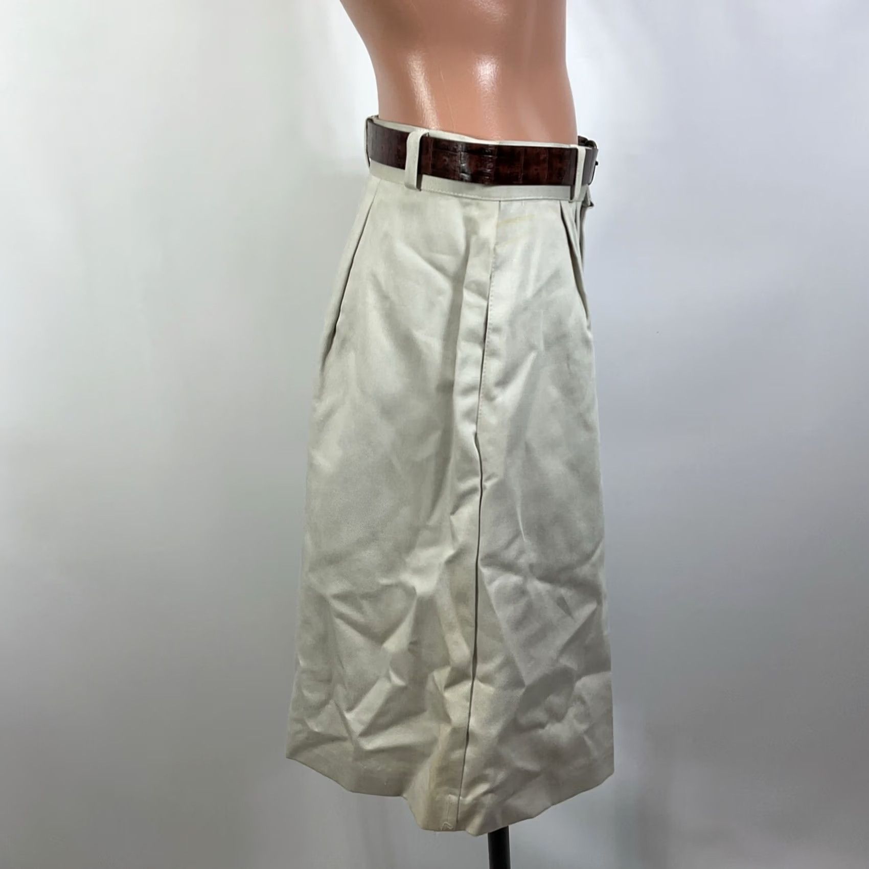 Vintage Vintage Basic Views Jorts Womens Sz 10 High Rise Jean Shorts 5-Pocket Denim Beige NWT 90s 80s Skater Relaxed Casual Adult Women Size 32" / US 10 / IT 46 - 6 Thumbnail