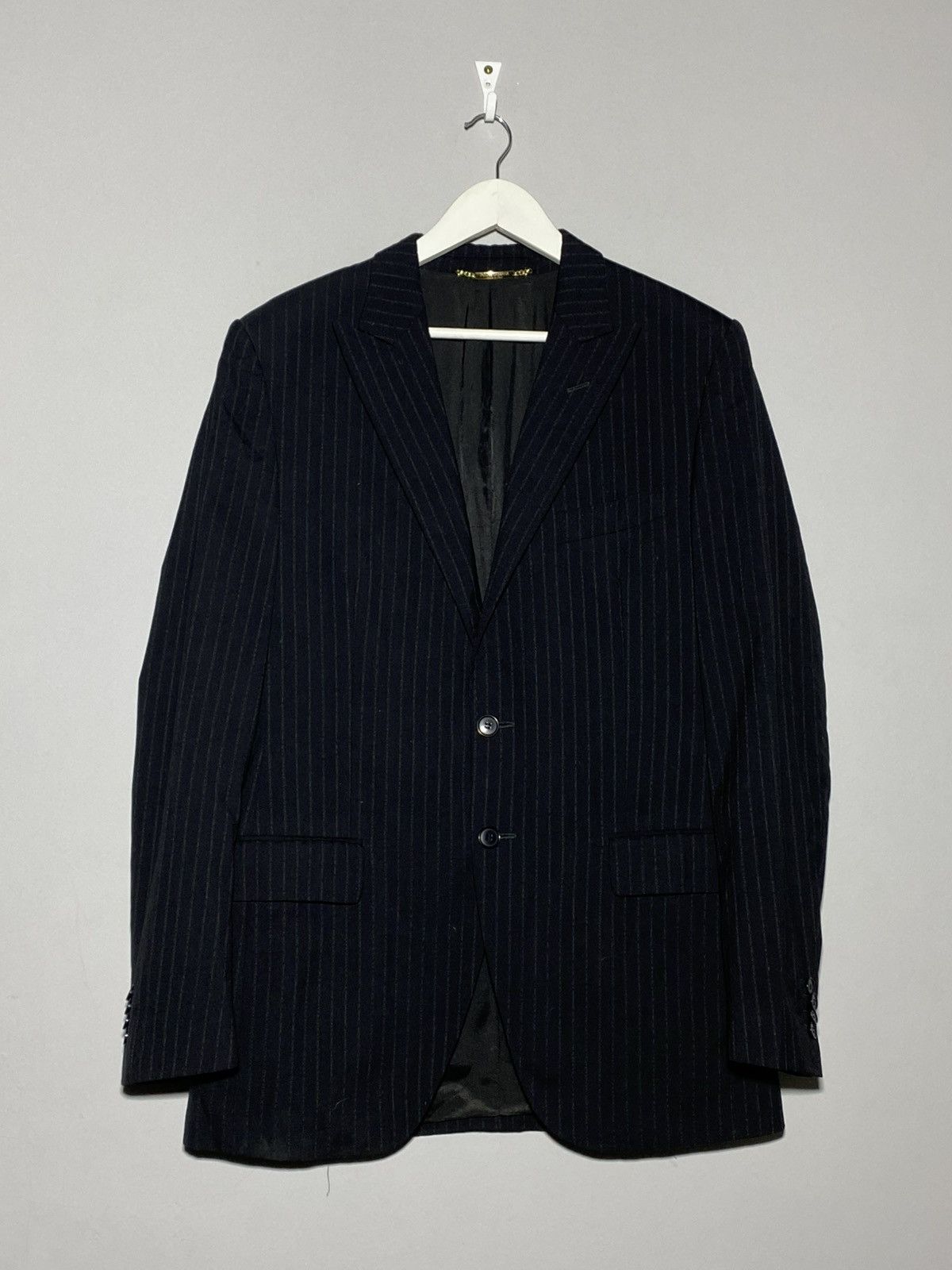 Dolce & Gabbana Dolce&Gabbana Made In Italy Striped Blazer Jacket Luxury Size 48R - 1 Thumbnail