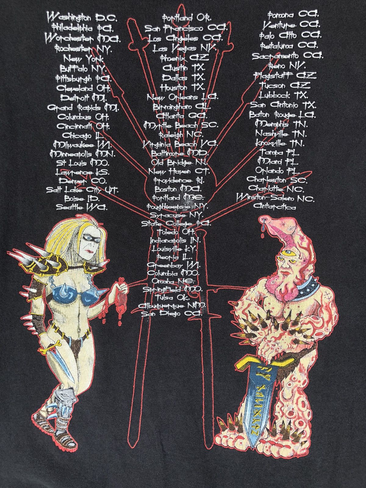 Band Tees Vintage GWAR Tour Tee Slipknot Metal Band Tee Size US XL / EU 56 / 4 - 11 Thumbnail