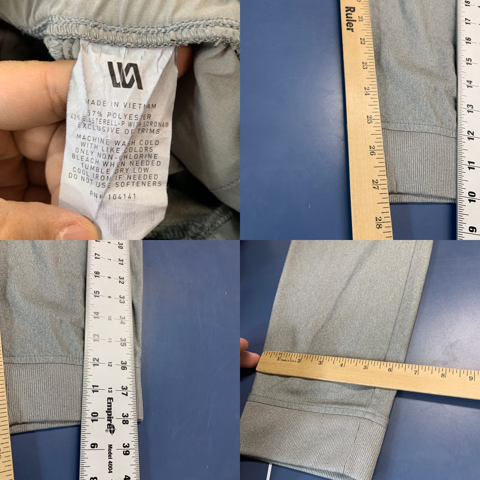 Vintage VIRST Jogger SweatPants Mens XL Gray Relaxed Fit Drawstring Pockets 36x27.5 Size US 36 / EU 52 - 8 Thumbnail