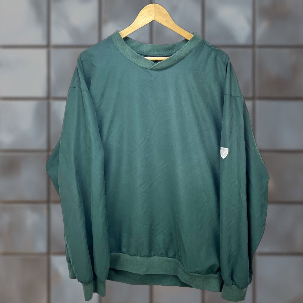 VINTAGE Nike Golf Pullover Windbreaker Jacket XL Swoosh 90s Green Mens