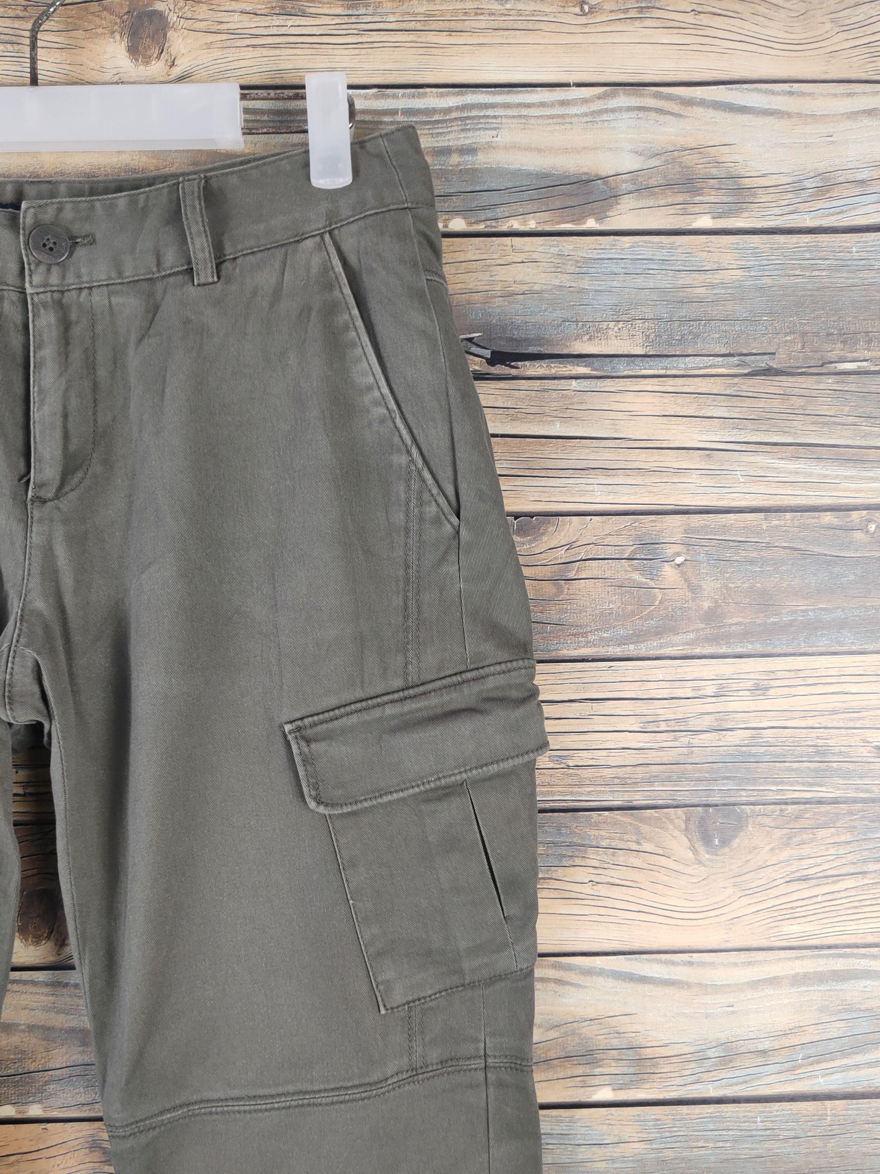 Japanese Brand DL Bangbang Olive Multipocket Tactical Cargo Pants #1771 Size 29" - 5 Thumbnail