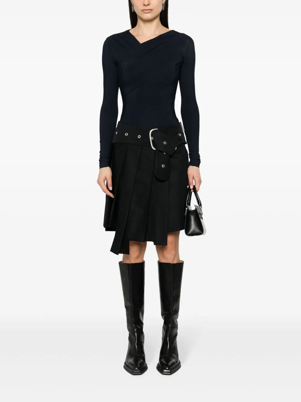 Off-White o1y1225 Mini Skirt in Black Size 26" / US 2 / IT 38 - 5 Thumbnail