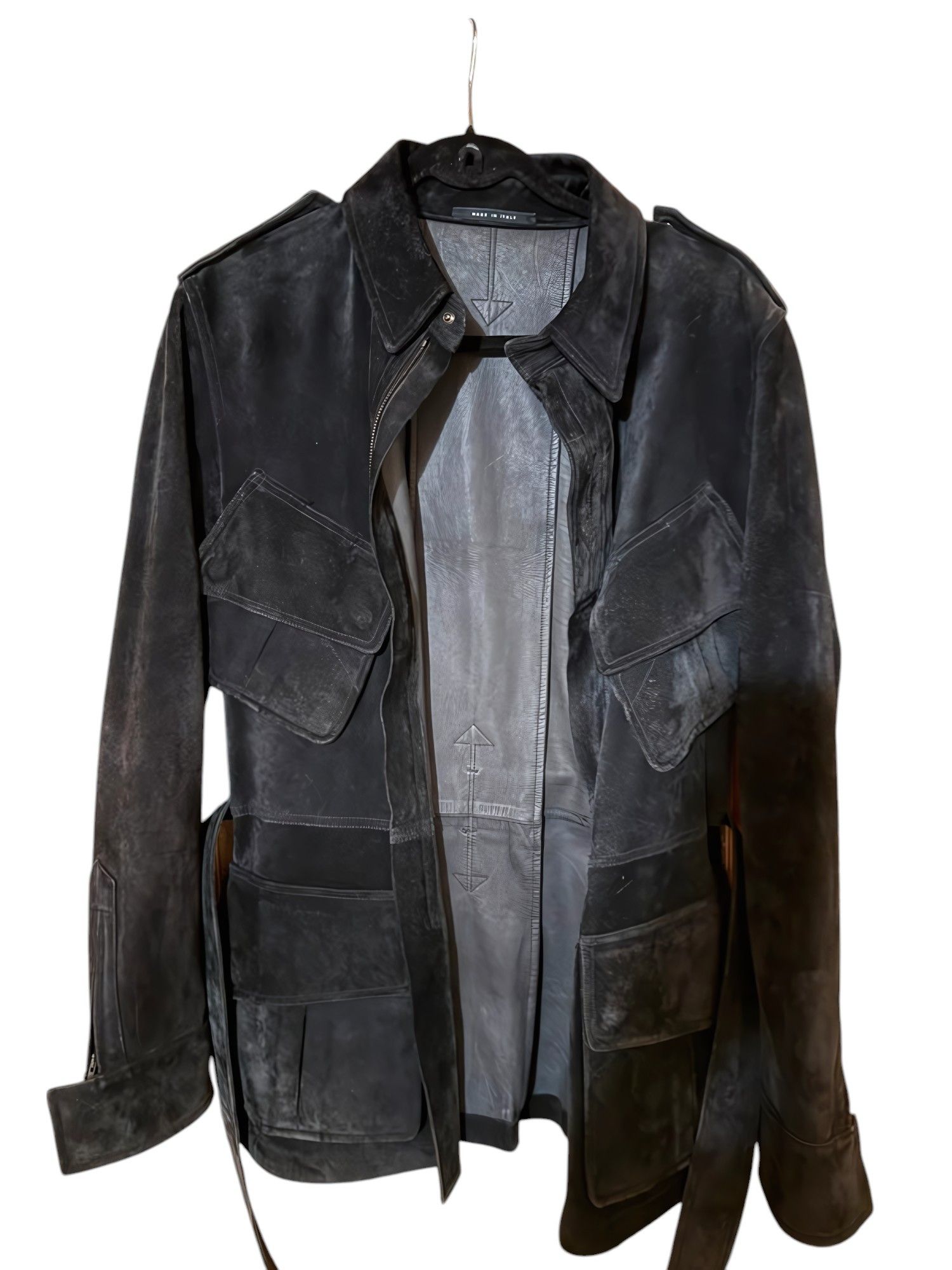 2! SUEDE LEATHER SAFARI COAT JACKET / GUCCI TOM FORD