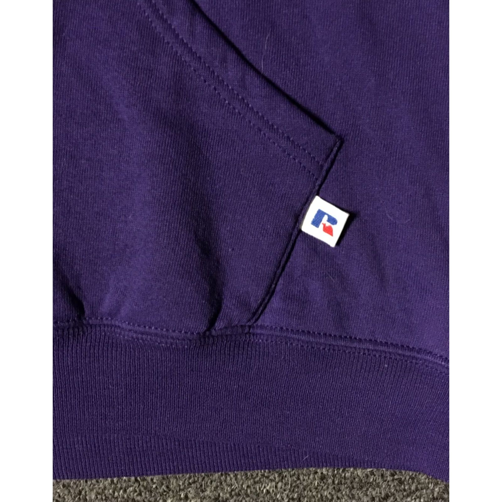 Russell Athletic VINTAGE Russell Mustang Basketball Spellout Hoodie M Purple Adult Mens Sweatshirt Size US M / EU 48-50 / 2 - 5 Thumbnail