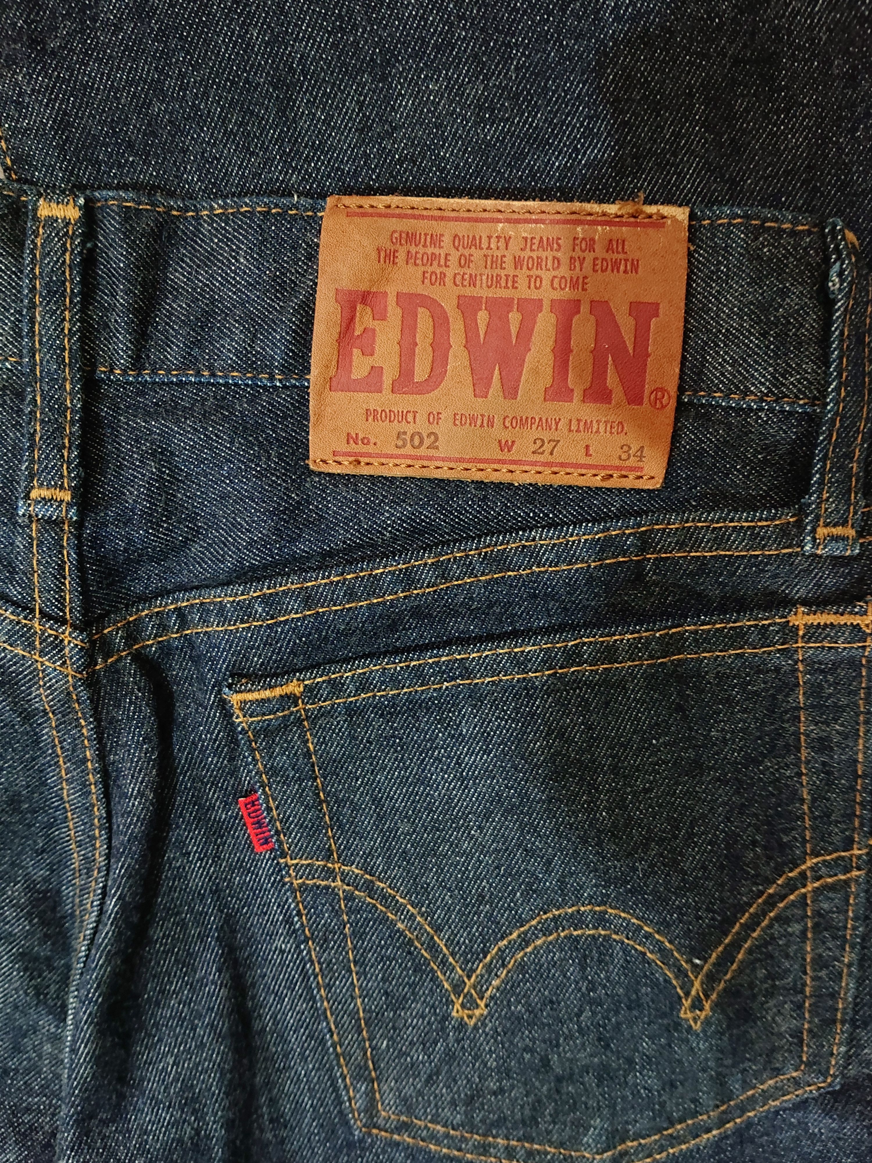Edwin × Vintage Edwin 502 tight jeans Size 28" / US 6 / IT 42 - 2 Thumbnail