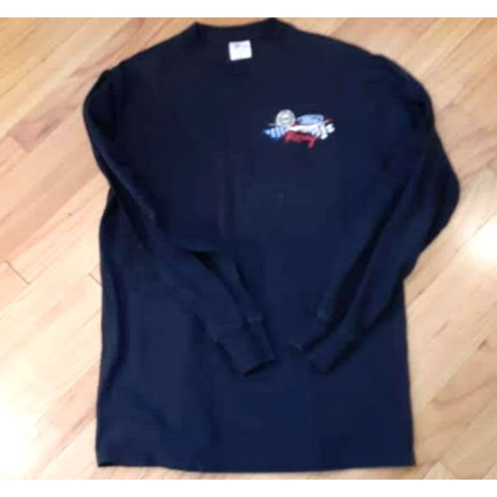 Ford Vintage UAW Ford Racing Long Sleeve Black Shirt by Union Line USA - Med Size Size US M / EU 48-50 / 2 - 4 Thumbnail