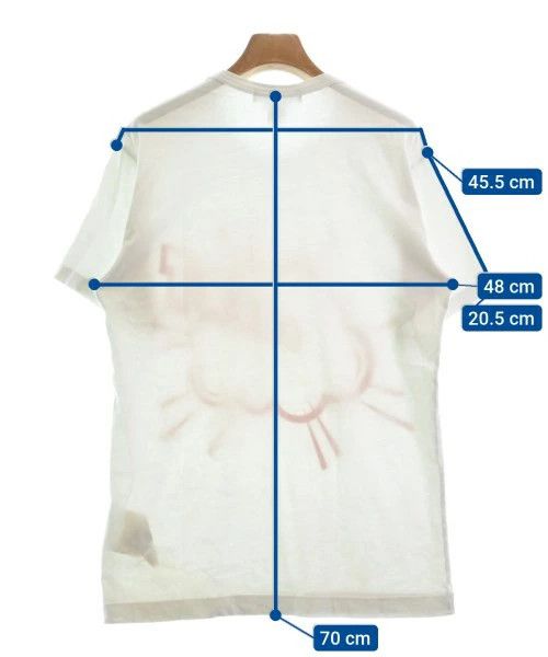Comme des Garcons SHIRT T-Shirts cut and sewn cotton short sleeve crewneck White Size US L / EU 52-54 / 3 - 3 Thumbnail
