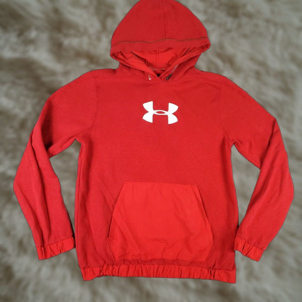 Under Armour Under Armour Hoodie Mens Medium Red Pullover Sweatshirt Casual Activewear Size US M / EU 48-50 / 2 - 1 Thumbnail