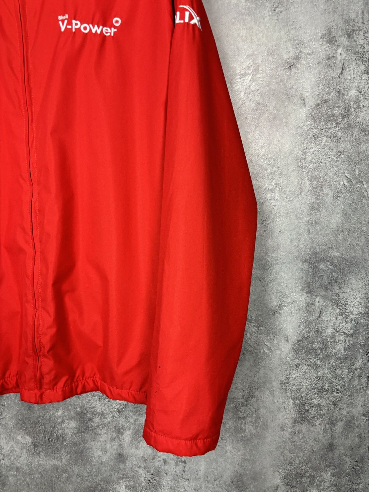 Ferrari × Vintage Shell V-Power Polyester Red Jacket Size US L / EU 52-54 / 3 - 4 Thumbnail