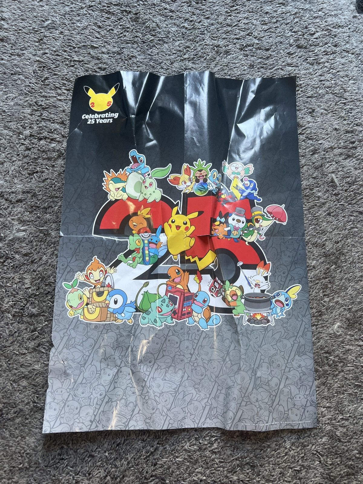 Pokemon 2021 Nintendo Pokémon Celebrating 25 Years Poster Size ONE SIZE - 1 Thumbnail