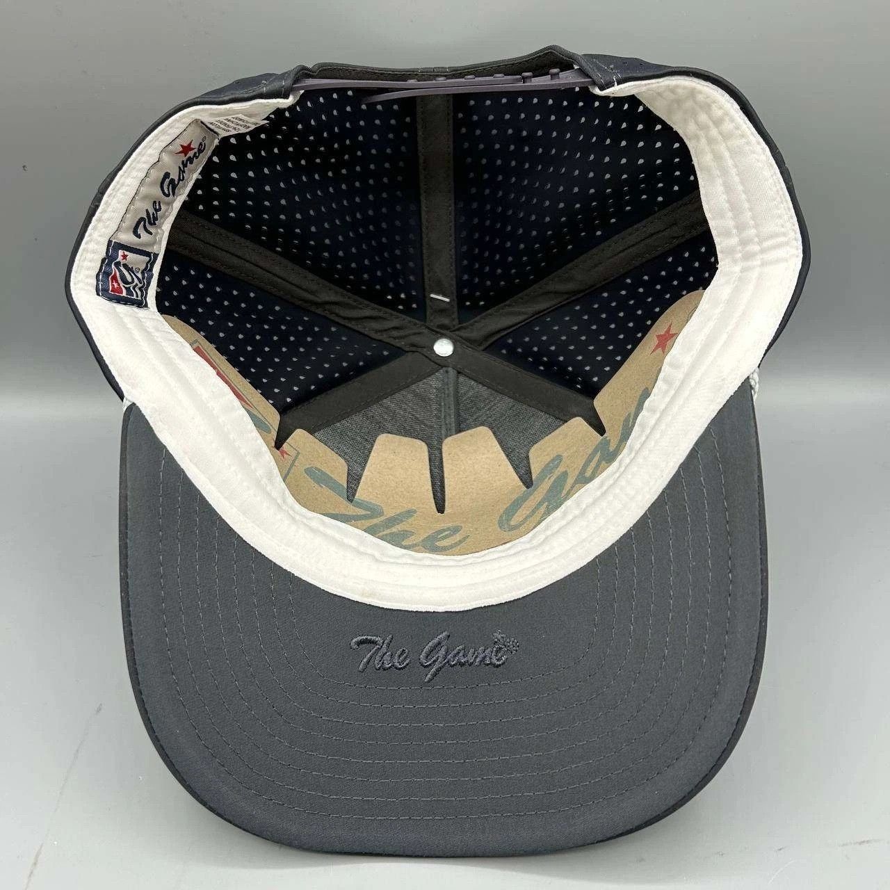 The Game The Game Hat Men Black Gray Blank Plain Snap Back Cap New Size ONE SIZE - 2 Thumbnail