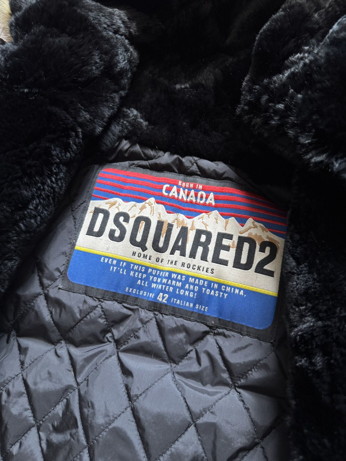 Dsquared2 Dsquared2 Coyote Fur Bomber Jacket Black 42 Luxury RRP $2400 Size US XS / EU 42 / 0 - 8 Thumbnail