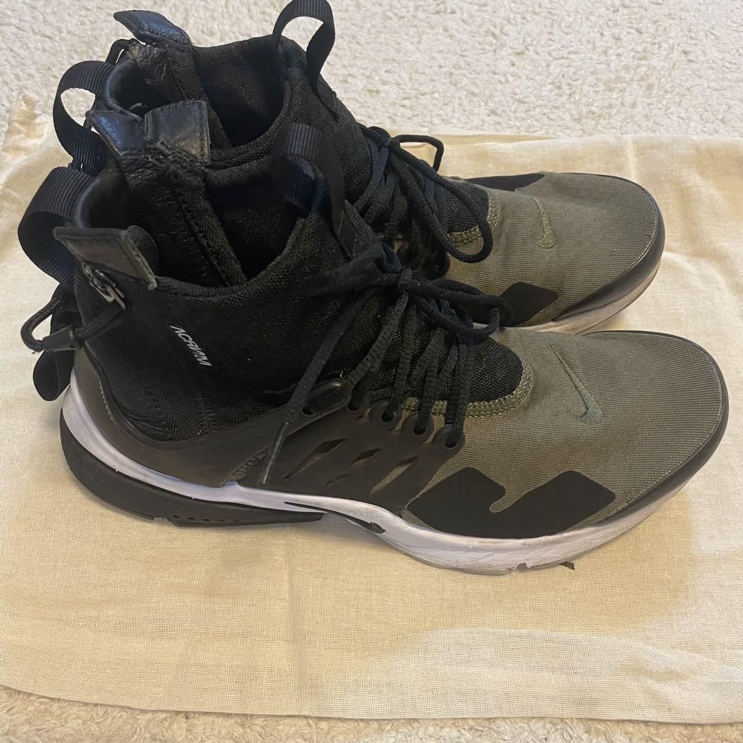 Acronym × Nike Acronym Nike Air Presto Mid Olive XXS Size US 8 / EU 41 - 1 Thumbnail