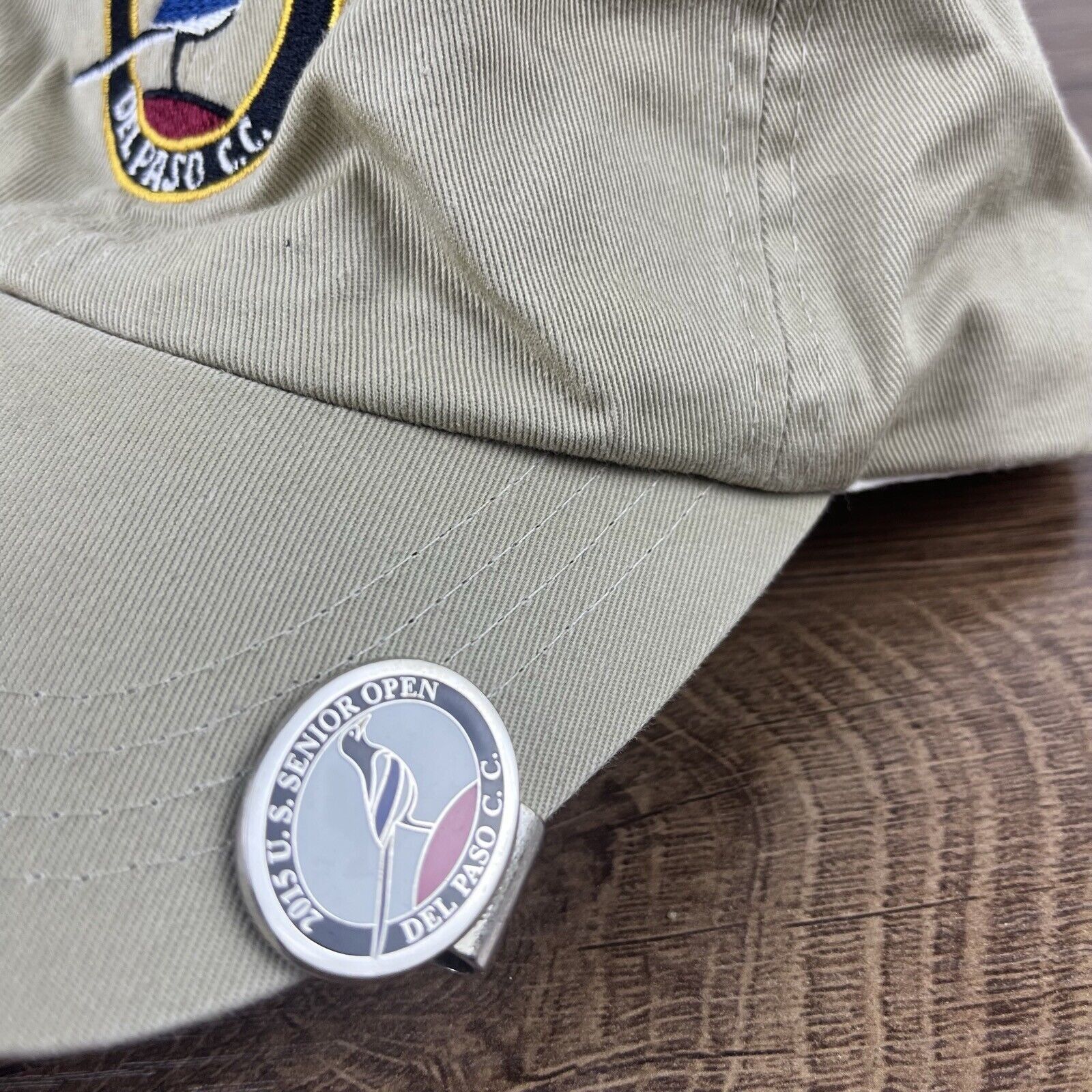 Other 2015 US Senior Open Hat Del Paso CC Adjustable Hat Tan Hat A Size ONE SIZE - 9 Thumbnail