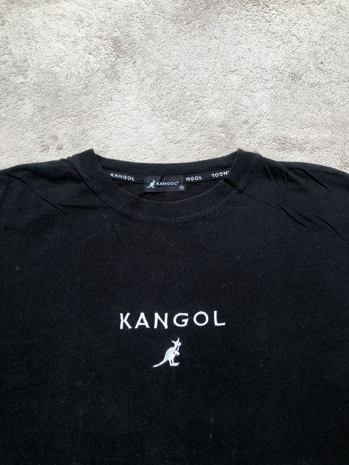 Kangol × Vintage Vintage Kangol Big Logo Embroidered T Shirt Size US XL / EU 56 / 4 - 2 Thumbnail