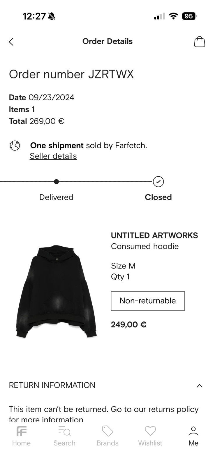 Untitled Artworks Untitled Artworks Consumed hoodie Size US M / EU 48-50 / 2 - 6 Thumbnail