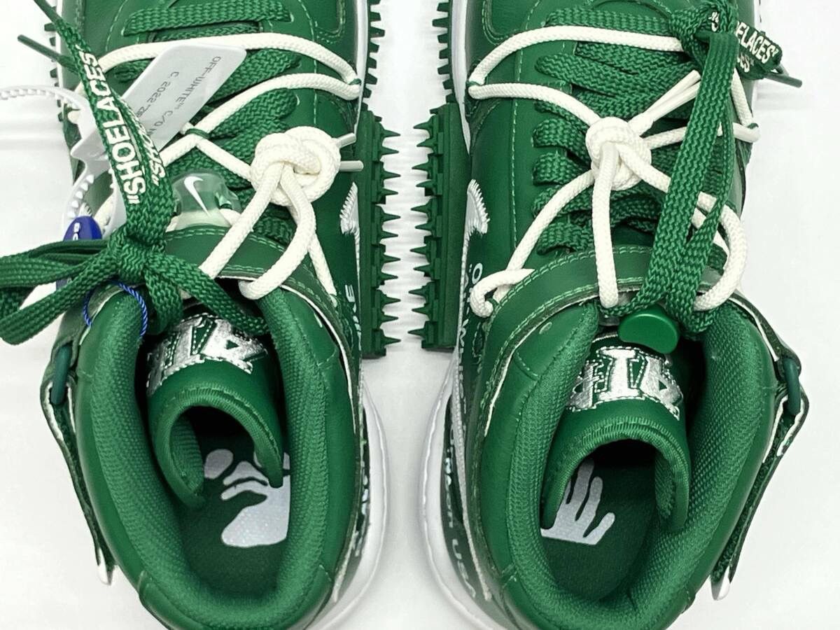 Nike × Off-White Off-White Air Force 1 Mid Green Size US 10 / EU 43 - 5 Thumbnail
