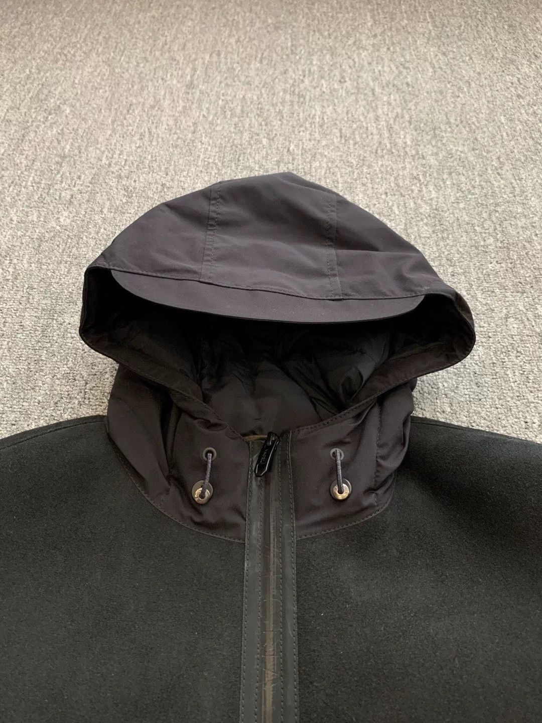 Z Zegna ZZEGNA Hooded Color-Blocked Shearling Jacket Size US M / EU 48-50 / 2 - 8 Thumbnail