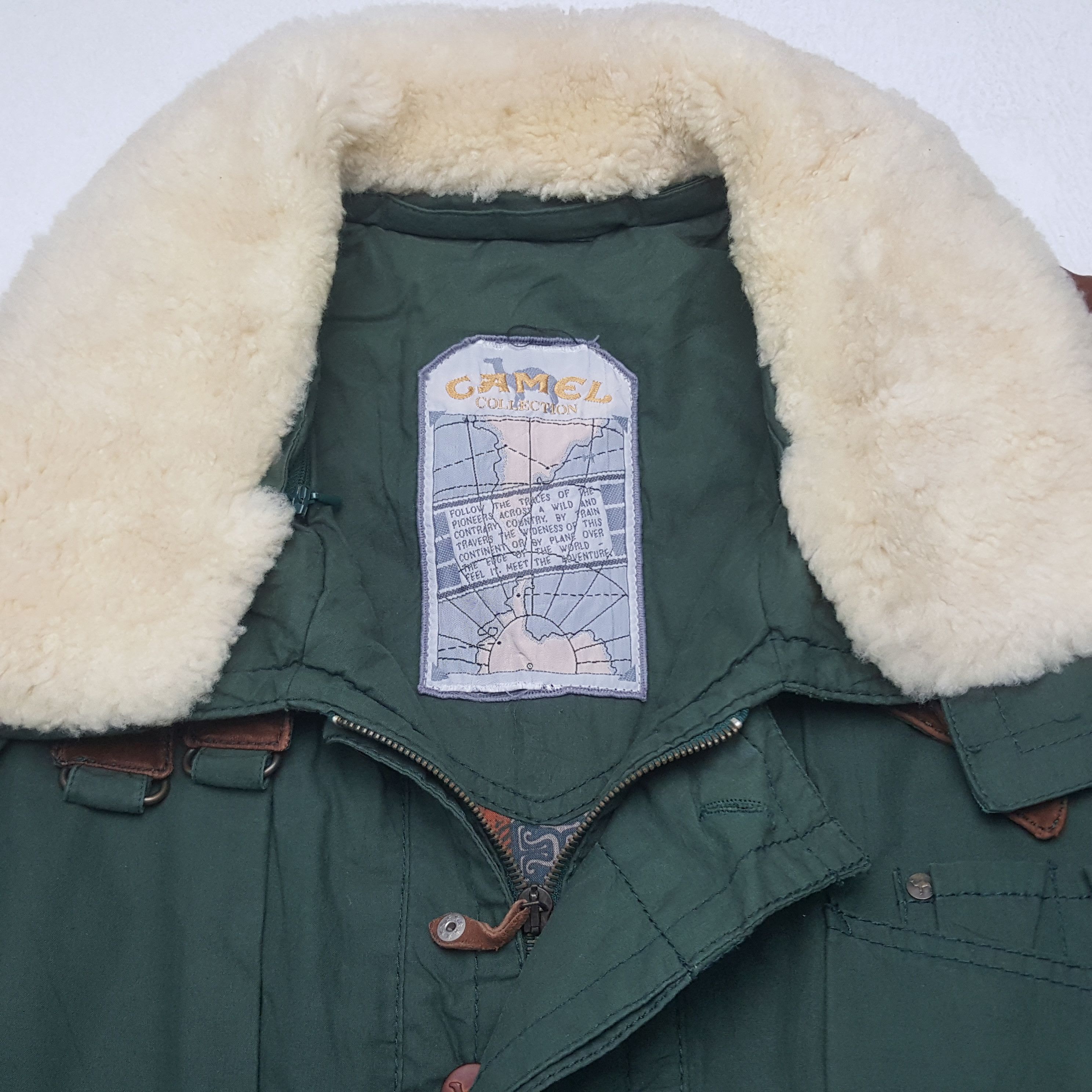Camel Vintage Camel Collection Bomber Winter Jacket Size US XL / EU 56 / 4 - 4 Thumbnail