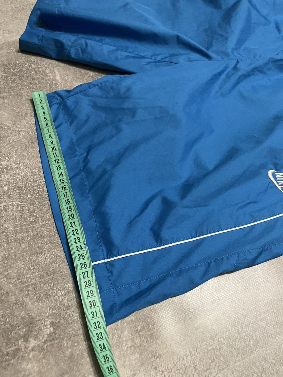 Nike × Vintage Vintage Nike Nylon Blue Shorts Drill Y2K Size US 34 / EU 50 - 15 Thumbnail