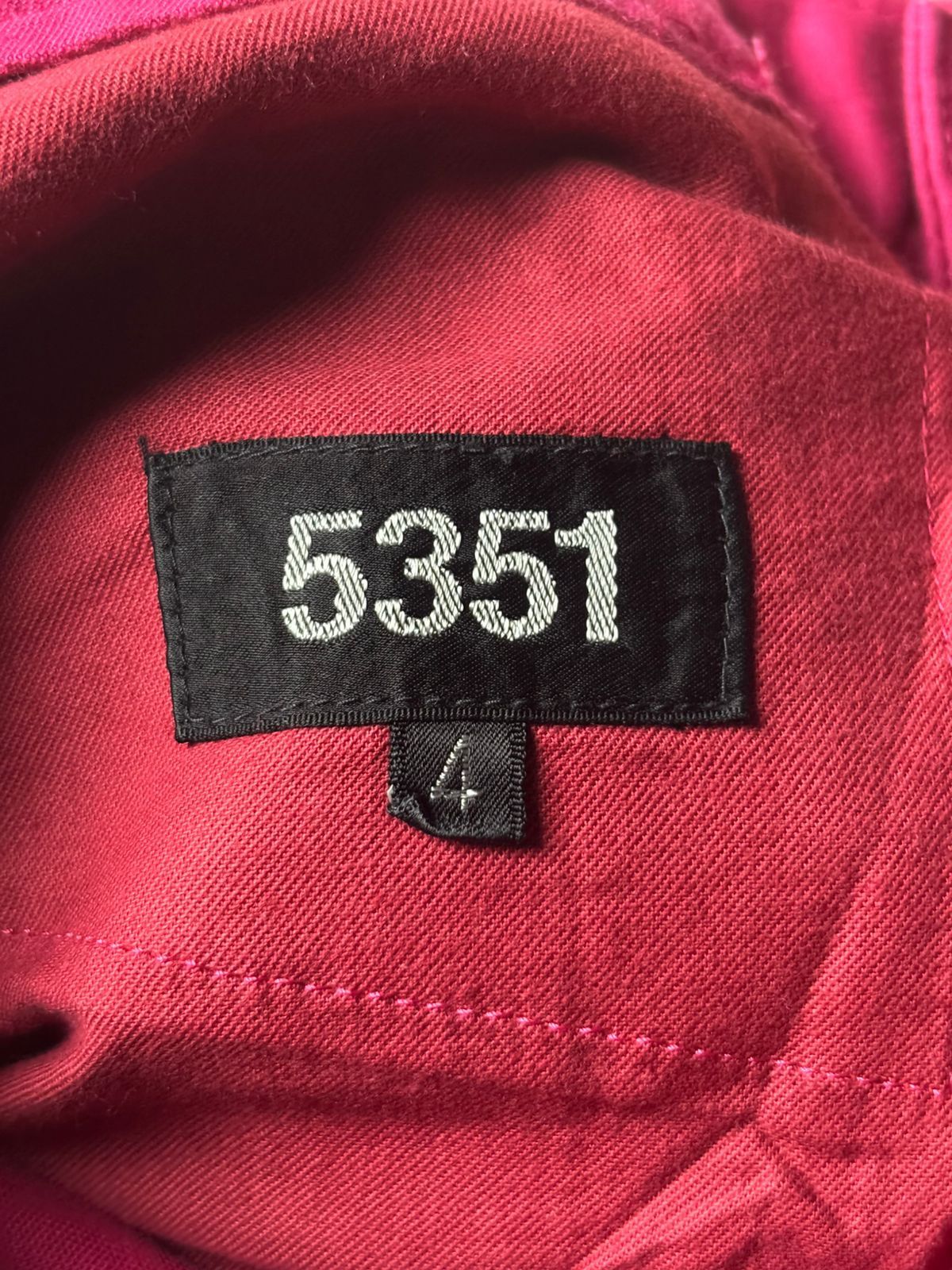 5351 POUR LES HOMMES 2000s 5351 Pour Les Hommes Faded Magenta Pants Size US 29 - 6 Thumbnail