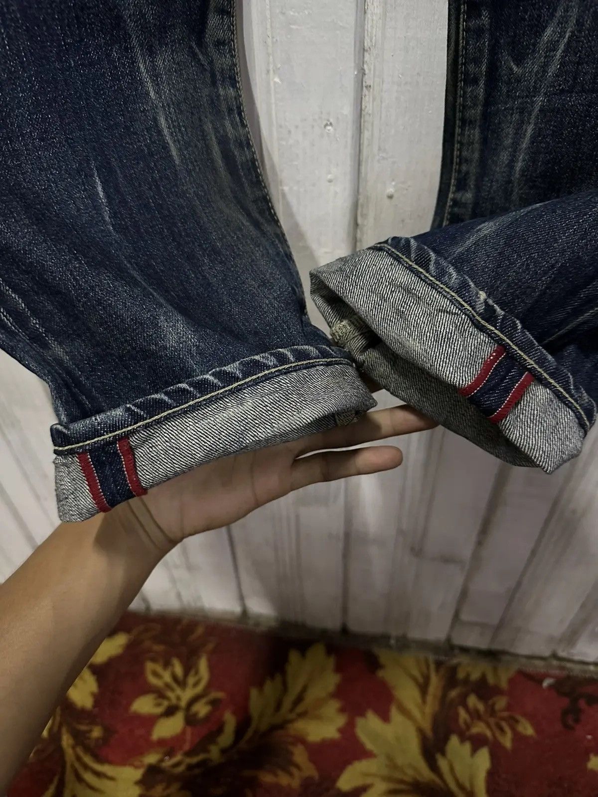 Japanese Brand Redline/Selvedge W33 L32 Vintage RIPO TRENTA ANNI Denim Pant Size US 33 - 7 Thumbnail