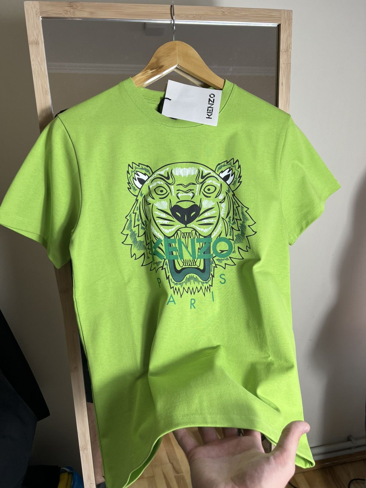 Kenzo Kenzo M T-Shirt Tee Big logo tiger Green Men’s Y2K Size US M / EU 48-50 / 2 - 4 Thumbnail