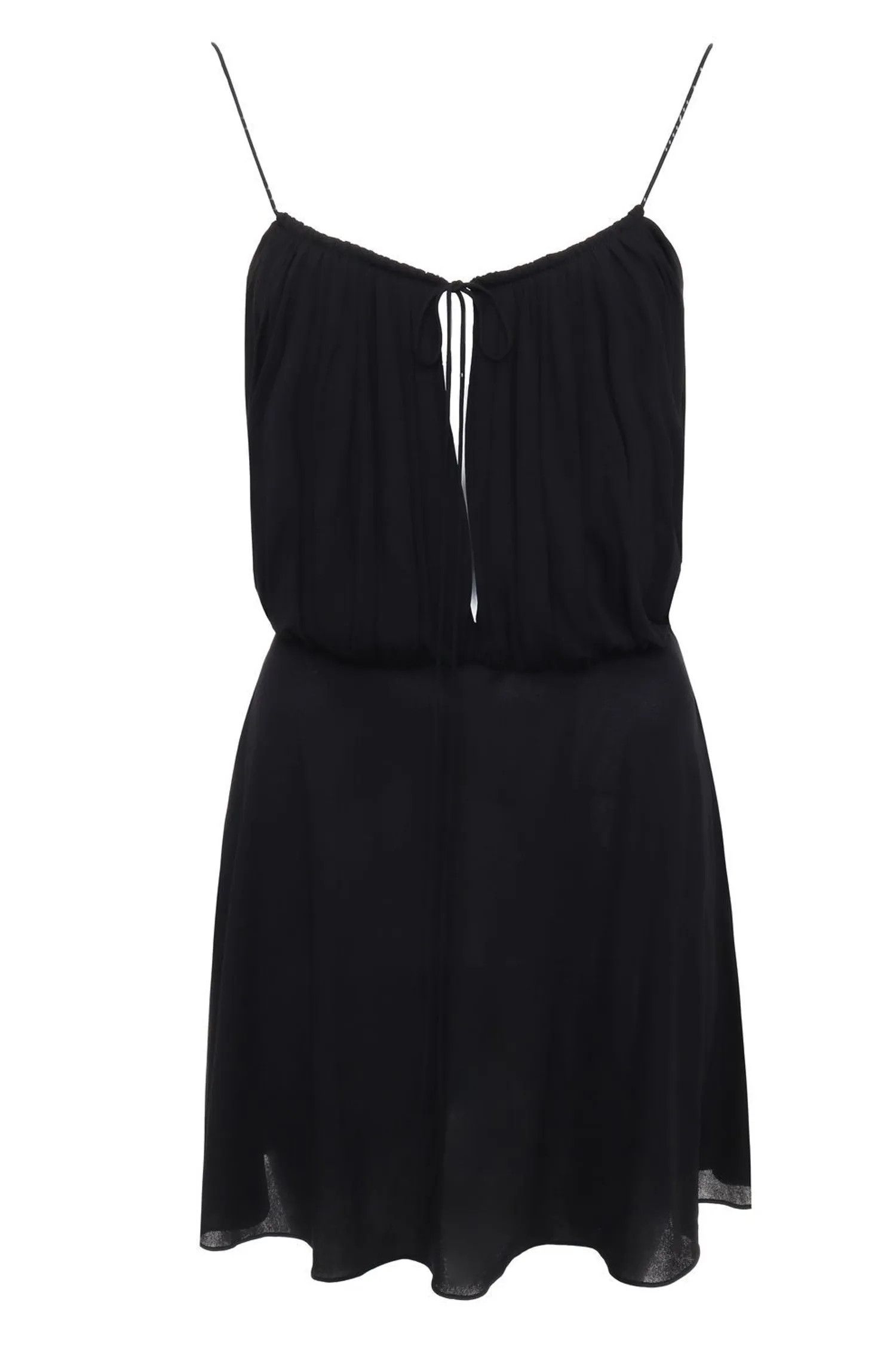 o1bcso1str1125 Cowl Back Mini Dress in Black