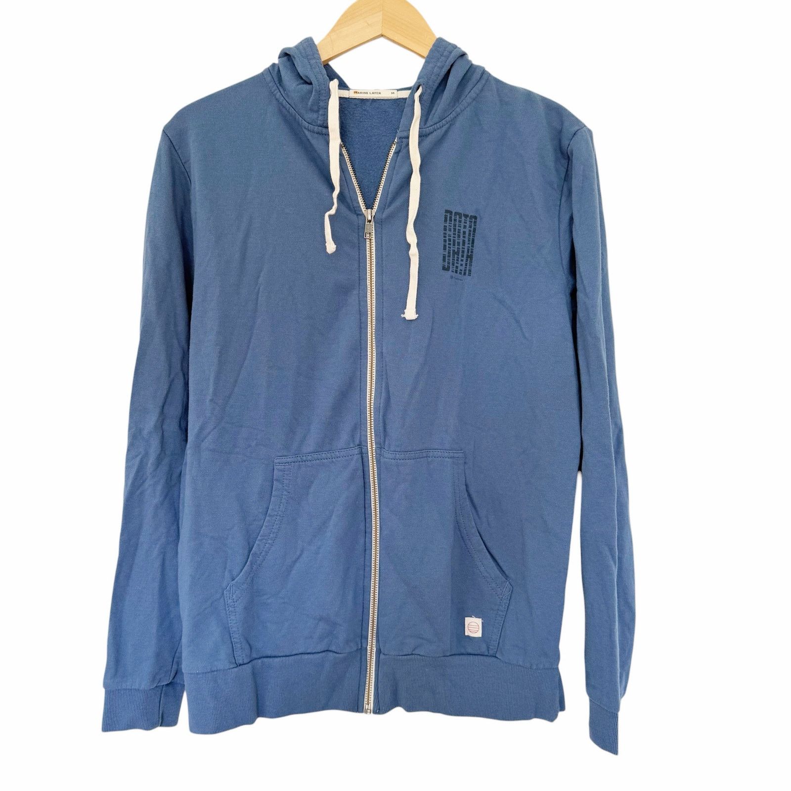 Marine Layer Marine Layer Blue Afternoon Full Zip Hoodie Sz M Size US M / EU 48-50 / 2 - 1 Thumbnail