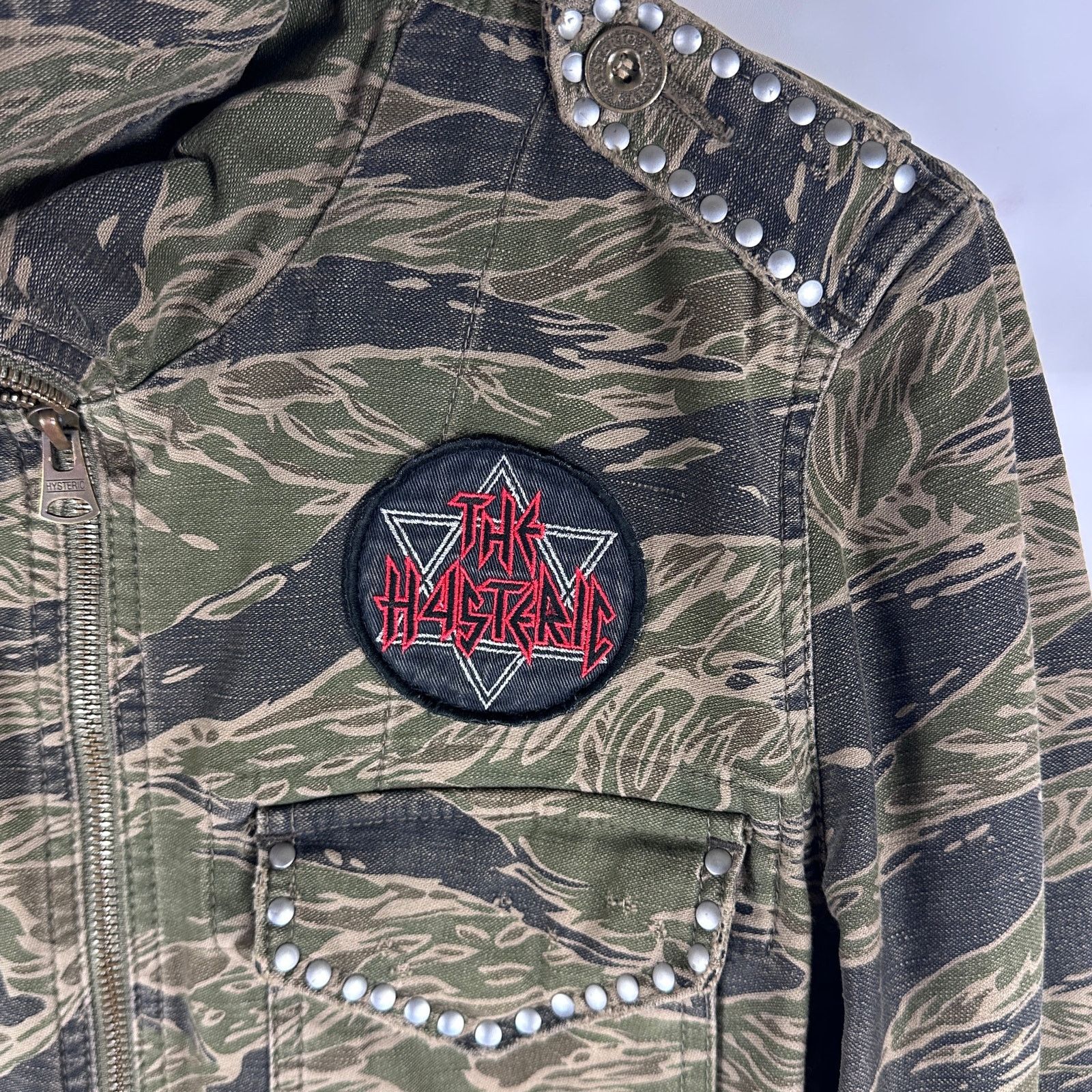 Hysteric Glamour Tiger Camo Studded Punk Field Jacket Size US S / EU 44-46 / 1 - 6 Thumbnail