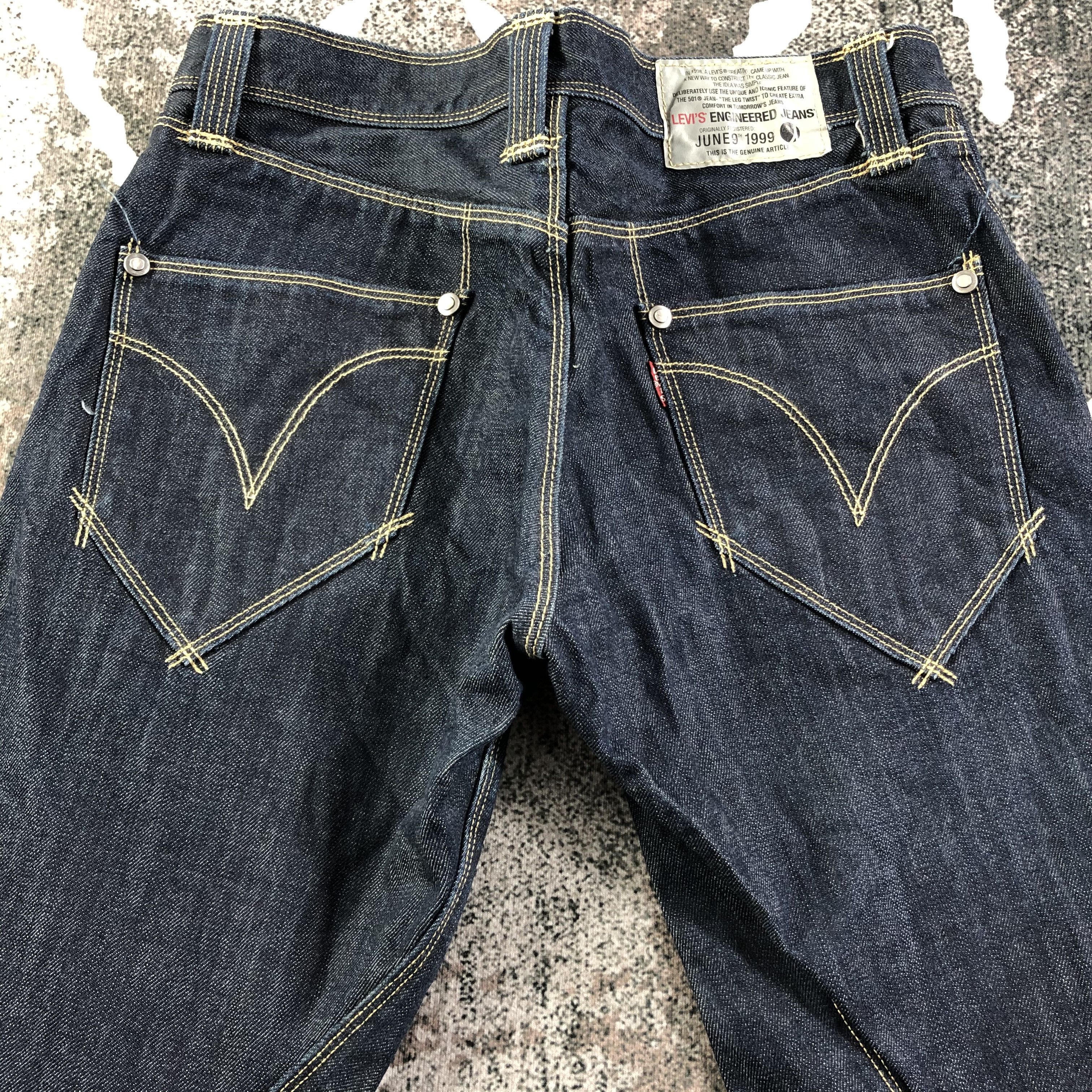Levi's Vintage Levis Engineered Jeans Flare Denim KJ1606 Size US 29 - 4 Thumbnail