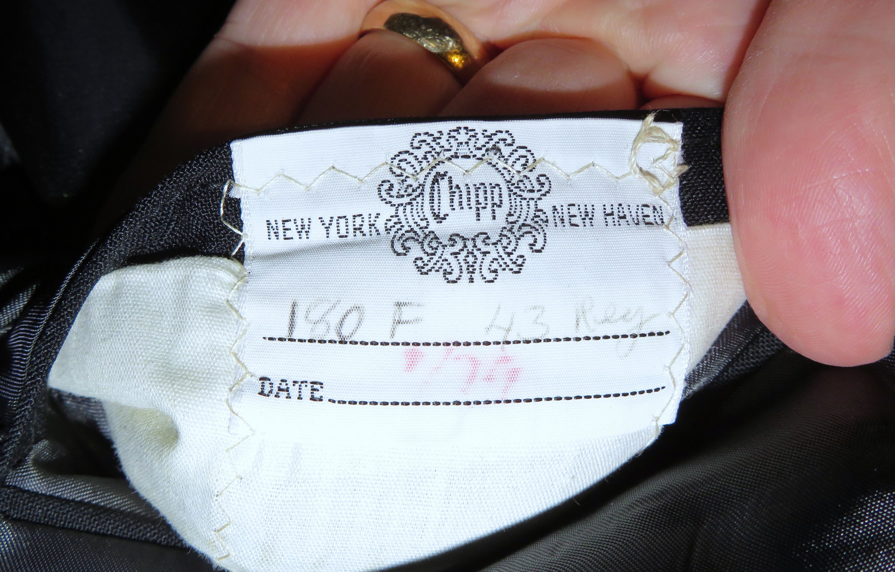 Other Chipp New Haven Black Barathea Vintage Dinner Jacket 43R Size 44R - 11 Thumbnail