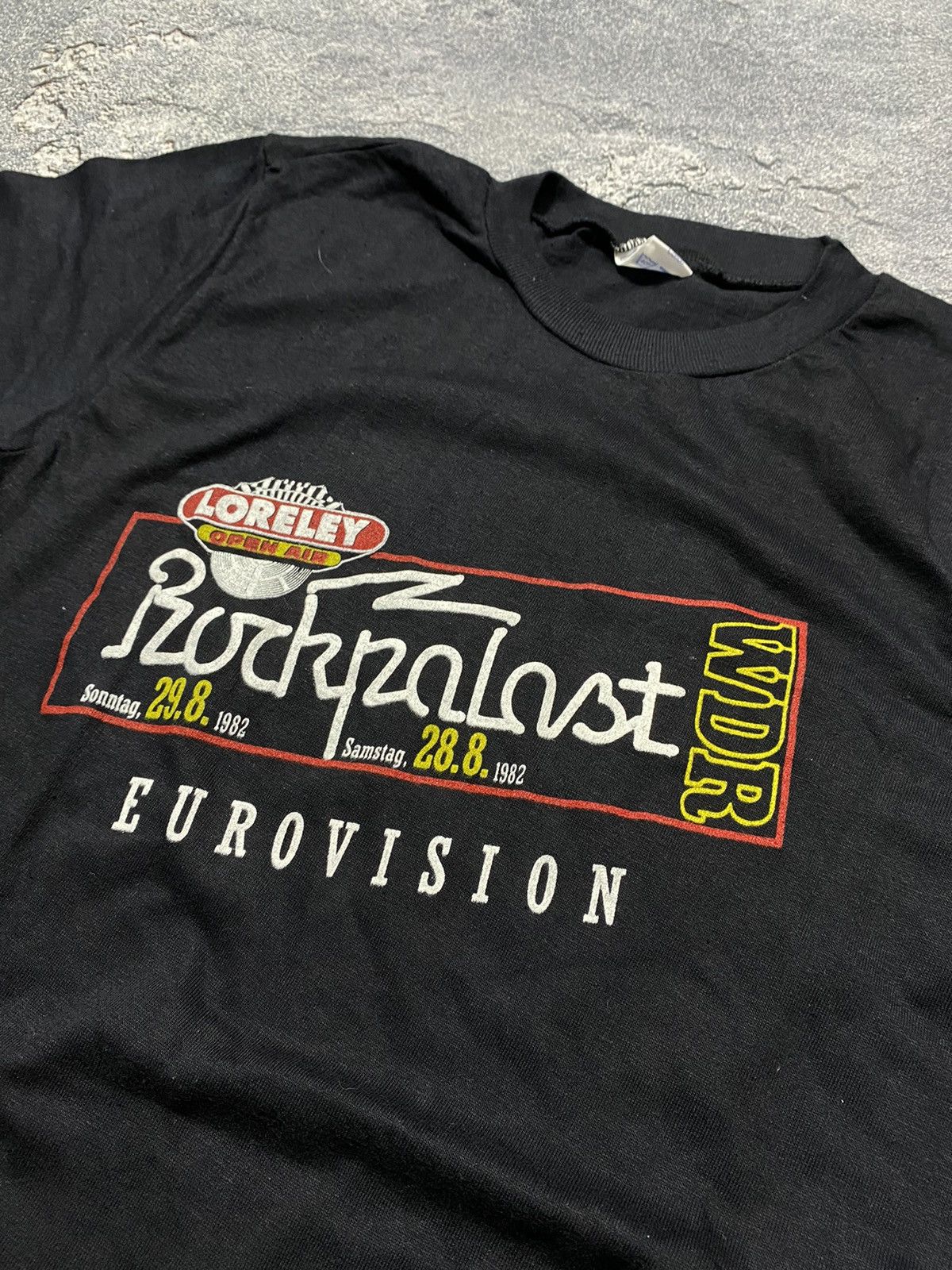 Band Tees × Vintage Vintage 1982 EUROVISION WDR Tshirt Size US M / EU 48-50 / 2 - 4 Thumbnail