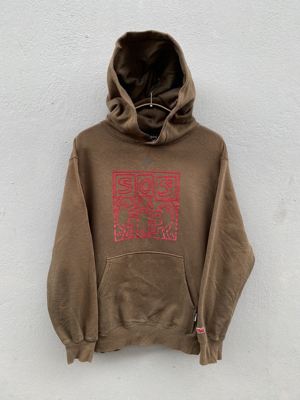 Keith Haring × Vintage Vintage Keith Haring Brown Hoodie Size US S / EU 44-46 / 1 - 1 Thumbnail