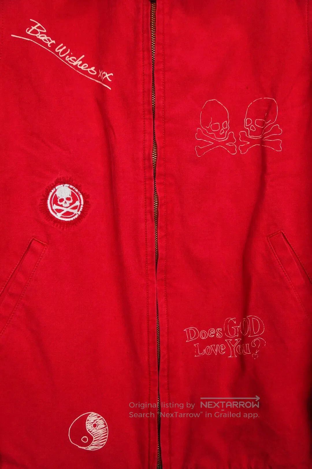 Mastermind Japan Red Graphic Print Light Jacket Size M. Size US M / EU 48-50 / 2 - 3 Thumbnail