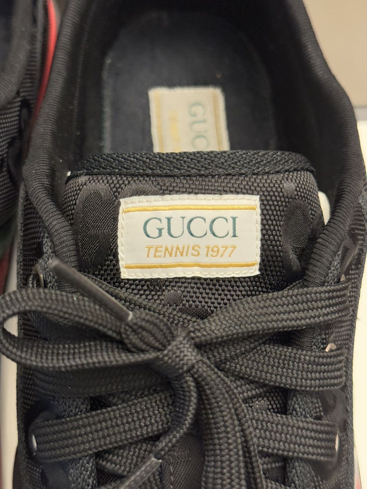 Gucci 12G/12.5US Gucci 1977 Tennis Sneakers GG Canvas Size US 12.5 / EU 45-46 - 7 Thumbnail