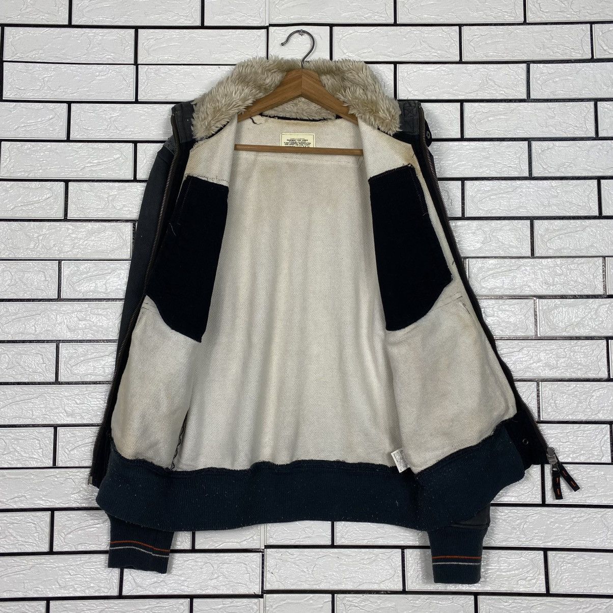 Avirex 🔥VINTAGE FLY ZIPPER BOMBER JACKET MILITARY AVIREX Size US M / EU 48-50 / 2 - 14 Thumbnail