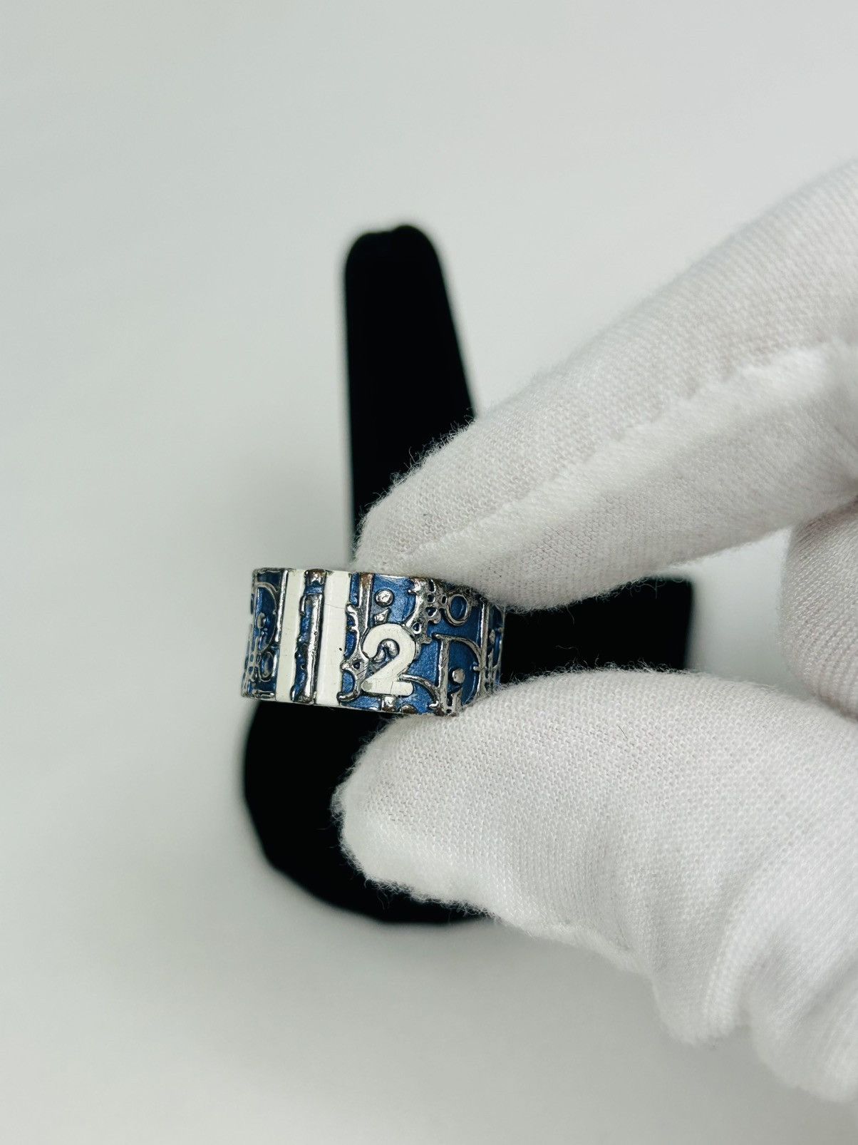 Dior Dior Blue Trotter 2 Ring Size 6 Size ONE SIZE - 3 Thumbnail