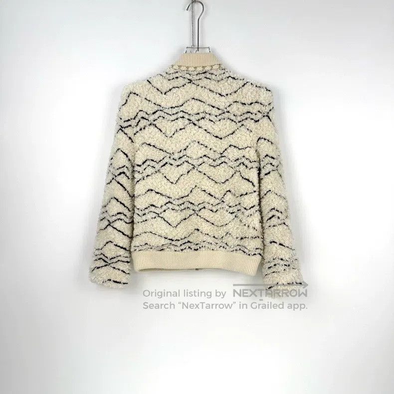 Chanel Chanel Milky white wavy teddy wool zipper jacket Size XS / US 0-2 / IT 36-38 - 4 Thumbnail