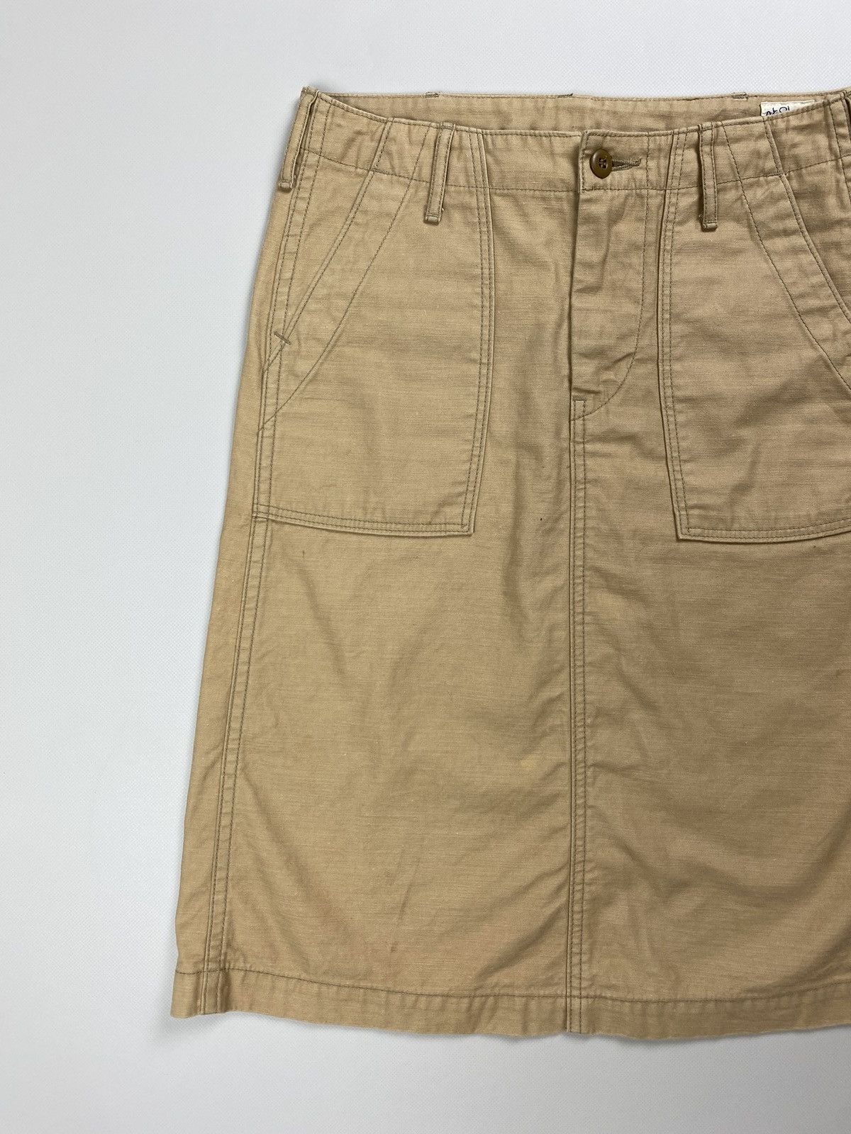Japanese Brand × Orslow Orslow ladies canvas workwear Back Buckle skirt size 1 Size 26" / US 2 / IT 38 - 2 Thumbnail