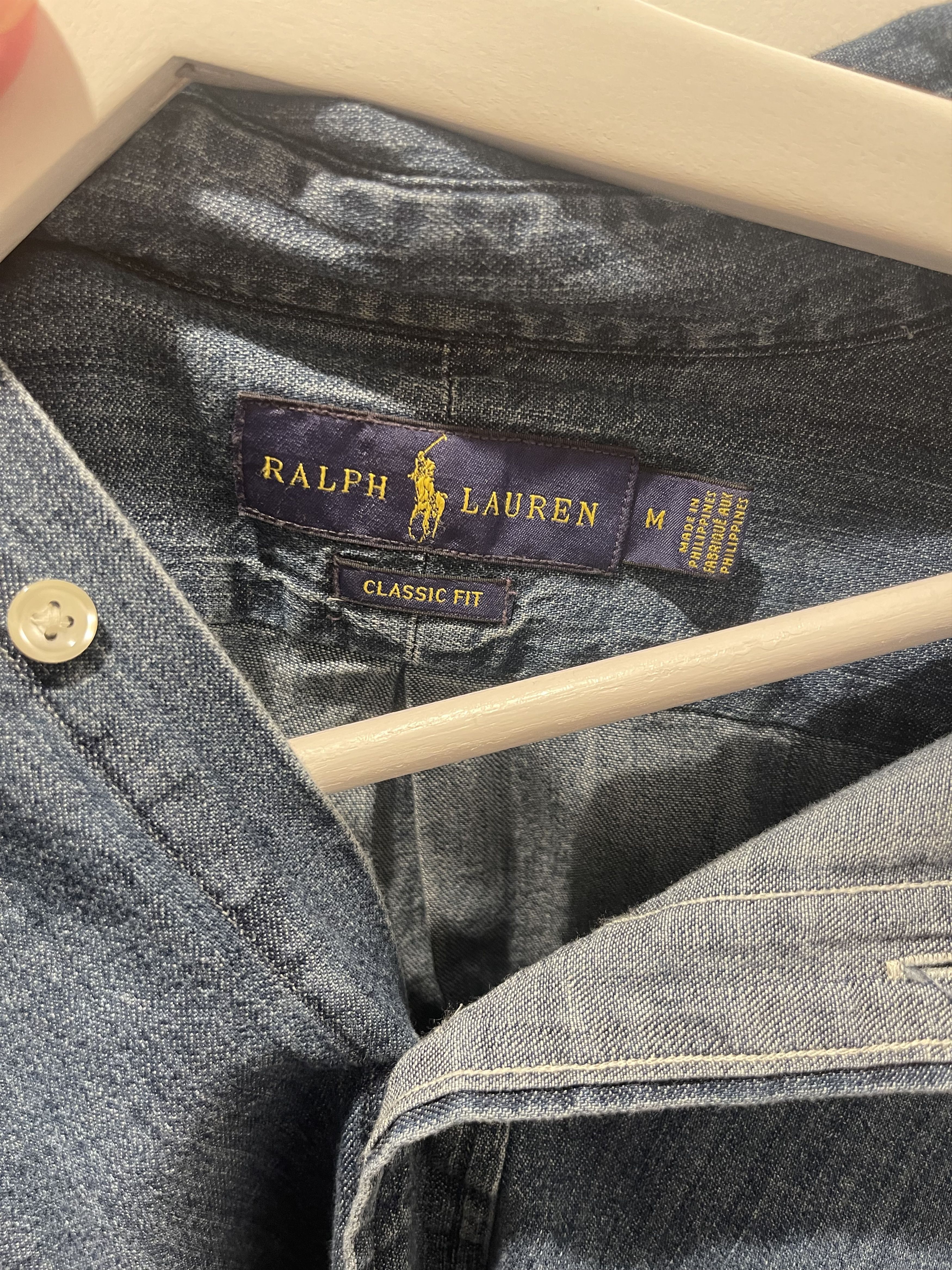 Polo Ralph Lauren Classic Fit Denim Shirt Size US M / EU 48-50 / 2 - 2 Thumbnail