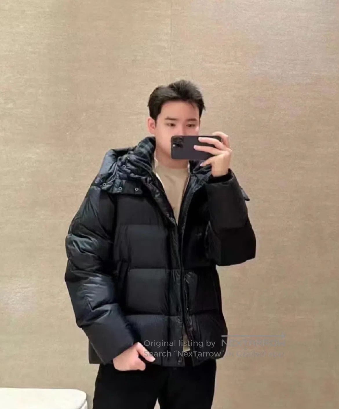Burberry BURBERRY Wool check pattern hat; down jacket with detachab Size US M / EU 48-50 / 2 - 2 Thumbnail