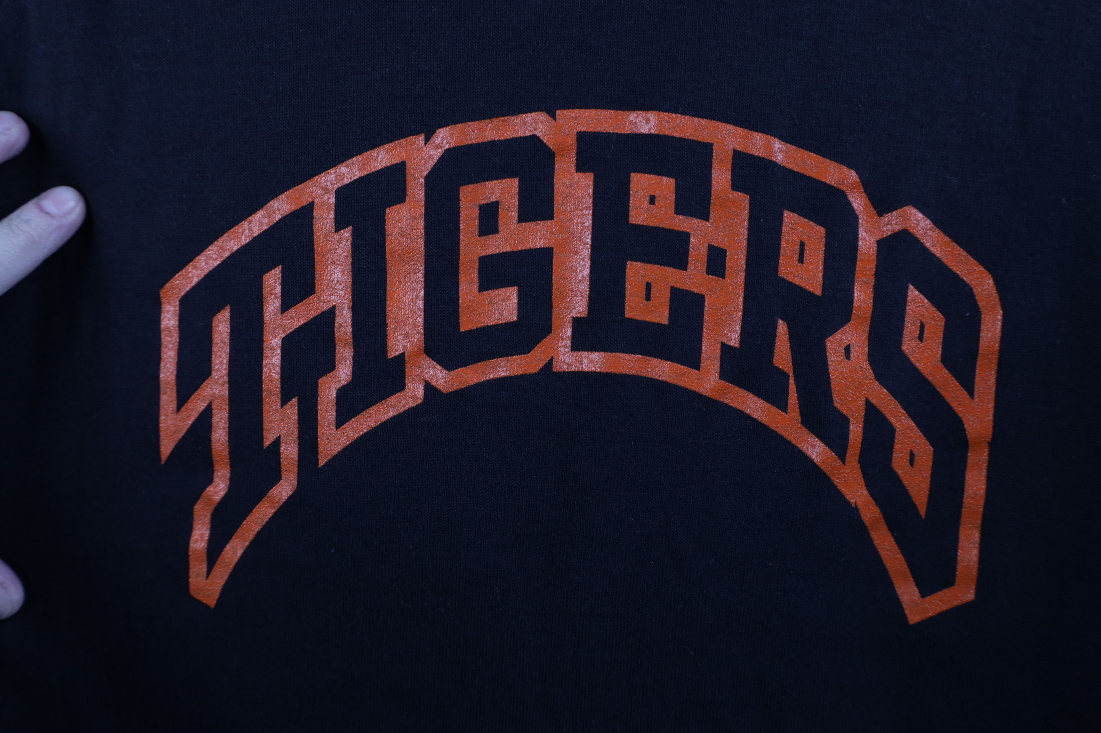 Vintage Vintage 70s 80s Baltimore Tigers Hoodie T-Shirt Black USA Size US L / EU 52-54 / 3 - 5 Thumbnail