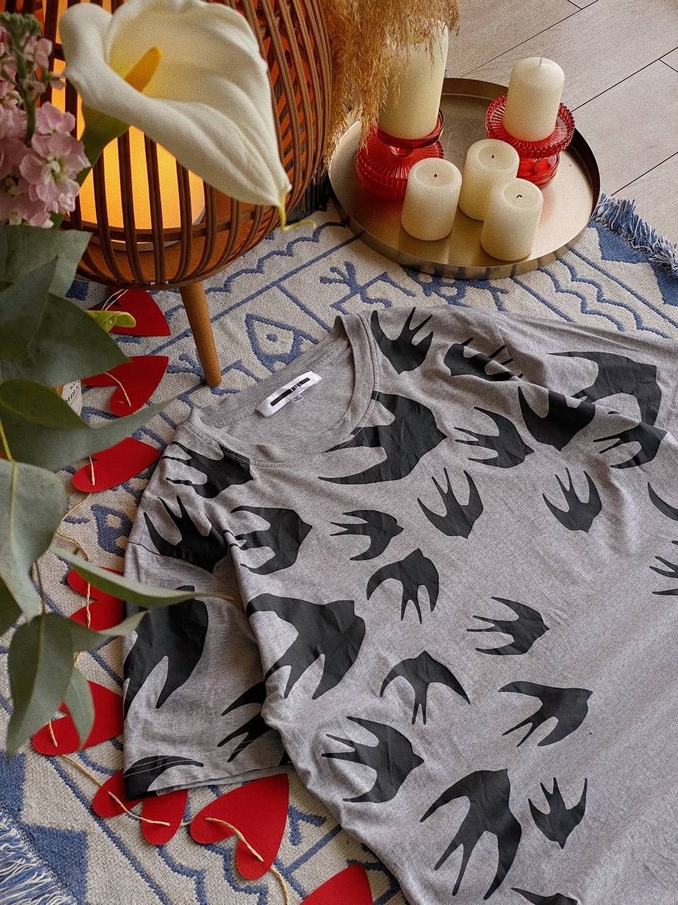 MCQ McQ Alexander McQueen T-Shirt Grey Seagulls Size US M / EU 48-50 / 2 - 4 Thumbnail